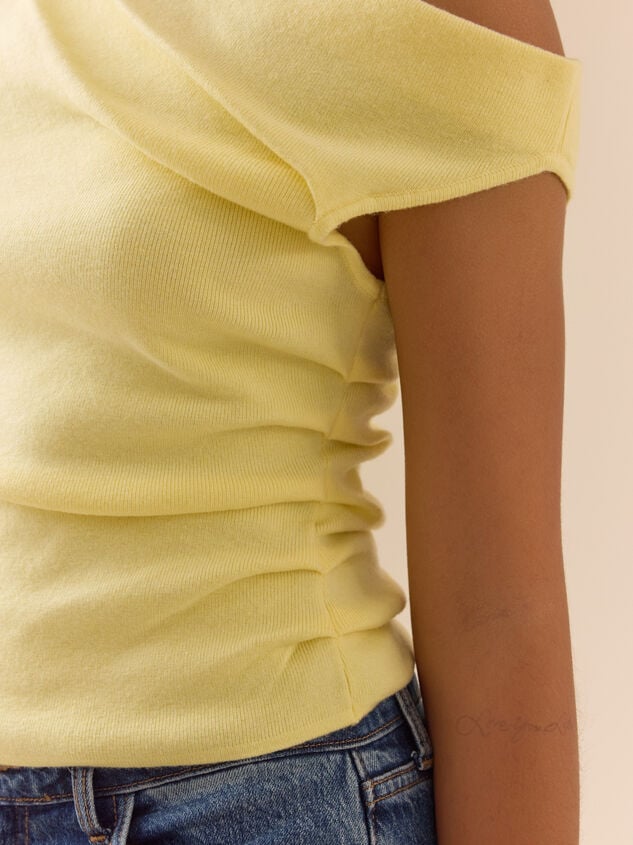 Madelyn One Shoulder Tank Detail 4 - TULLABEE