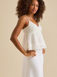 Willow Lace Gauze Babydoll Tank - TULLABEE