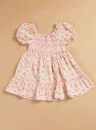 Harlow Hummingbird Toddler Dress Detail 2 - TULLABEE