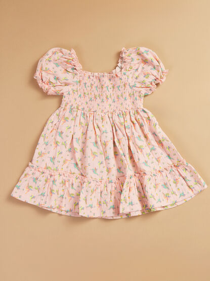 Harlow Hummingbird Toddler Dress - TULLABEE