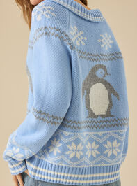 Penguin Stitch Cardigan Detail 2 - TULLABEE