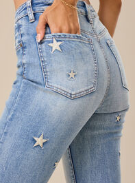 Anslie Star Embroidered Jeans Detail 6 - TULLABEE