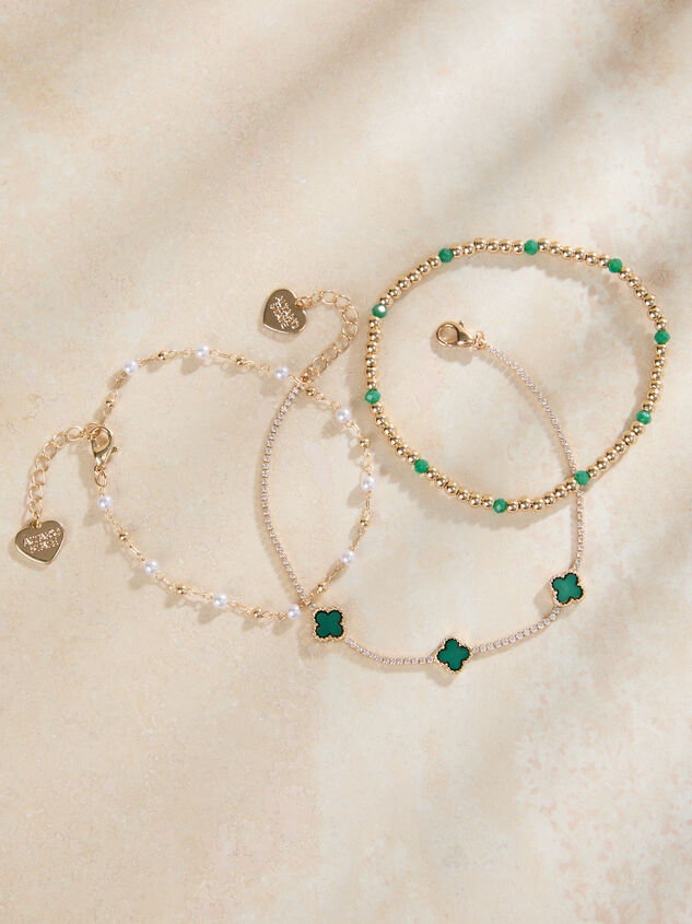 Dainty Clover Bracelet Set - TULLABEE