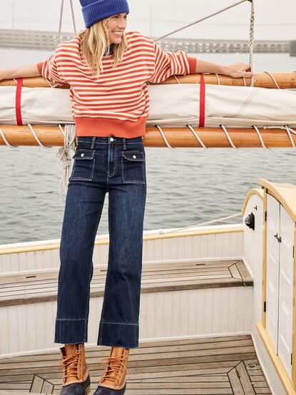 Tullalah Wide Leg Crop Jeans - TULLABEE