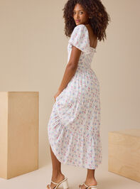 Jessy Puff Sleeve Maxi Dress Detail 4 - TULLABEE