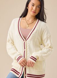 Nara Varsity Cardigan Detail 2 - TULLABEE