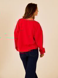 Lola Heart Mama Crewneck Detail 4 - TULLABEE