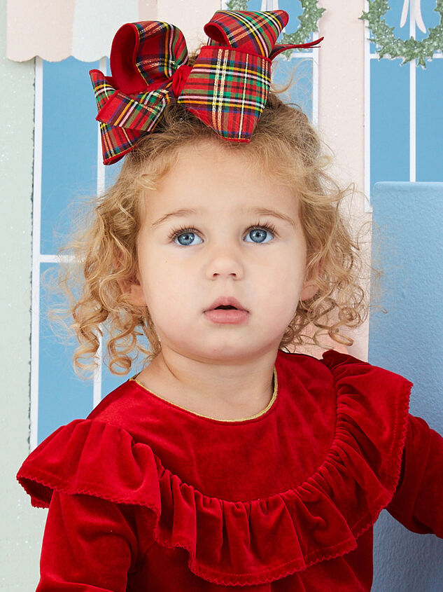 Plaid Holiday Bow - TULLABEE