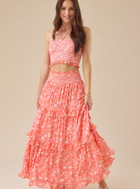 Roan Floral Halter Top Detail 2 - TULLABEE
