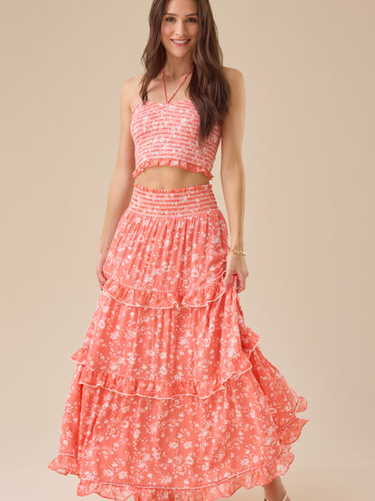 Roan Floral Halter Top - TULLABEE