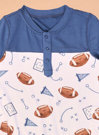 Andre Gameday Romper Detail 2 - TULLABEE