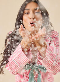 Emerie Tie Front Sleep Top Detail 6 - TULLABEE