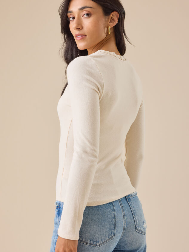 Mandy Long Sleeve Layered Top Detail 4 - TULLABEE