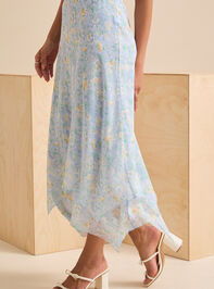 Winona Floral Midi Skirt Detail 4 - TULLABEE