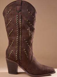 Morgan Studded Western Boots - TULLABEE