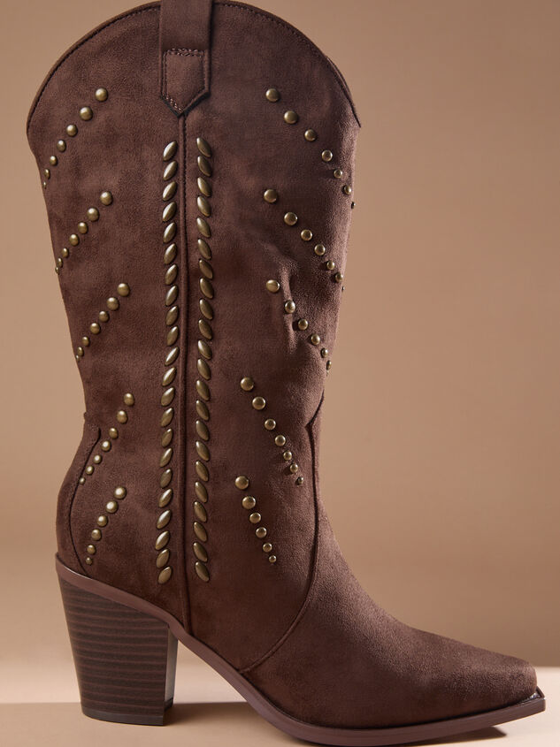 Morgan Studded Western Boots - TULLABEE