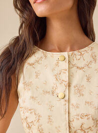 Abigail Toile Vest Detail 3 - TULLABEE