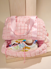 Carry On Quilted Tote Detail 3 - TULLABEE