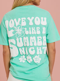 Love You Like A Summer Night Graphic Tee Detail 4 - TULLABEE