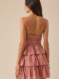 Ellie Tiered Mini Dress Detail 5 - TULLABEE