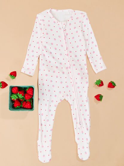 Strawberry Patch Footie - TULLABEE