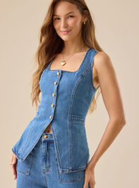 Lyra Denim Vest - TULLABEE