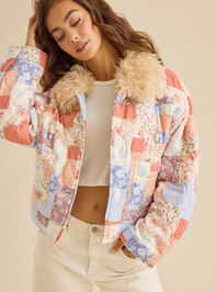 Wrenna Patchwork Jacket Detail 2 - TULLABEE