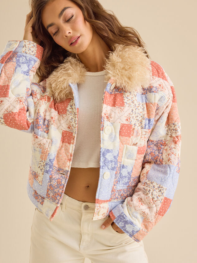 Wrenna Patchwork Jacket Detail 2 - TULLABEE