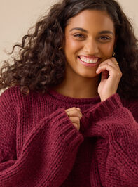 Maeve Chunky Roll Neck Sweater Detail 2 - TULLABEE
