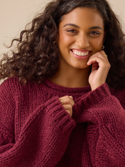 Maeve Chunky Roll Neck Sweater - TULLABEE