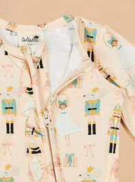 Sugarplum Dreams Ruffle Footie Detail 2 - TULLABEE