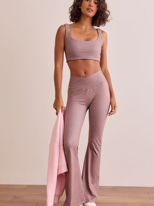 Go For It Polka Dot Sports Bra Detail 2 - TULLABEE