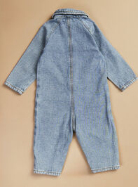 Beverly Denim Jumpsuit Detail 3 - TULLABEE