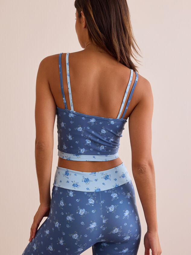 High Tide Floral Sports Bra Detail 6 - TULLABEE