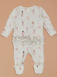 Tiny Dancer Ruffle Footie Detail 2 - TULLABEE