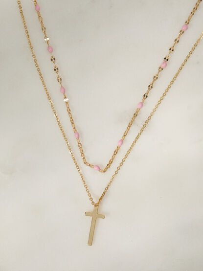 Blush Blessings Charm Necklace - TULLABEE