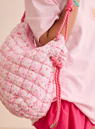 Rope And Bloom Quilted Shoulder Bag Detail 5 - TULLABEE