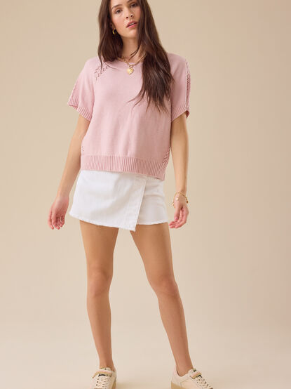 Maci Crochet Boxy Pullover - TULLABEE