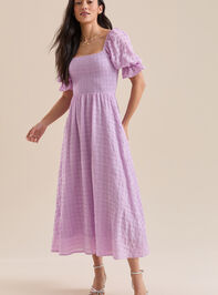 Mylee Textured Midi Dress - TULLABEE