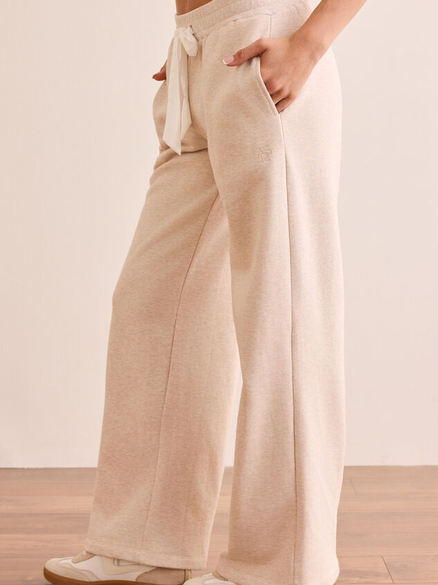 Full Sprint Wide Leg Sweatpants Detail 5 - TULLABEE