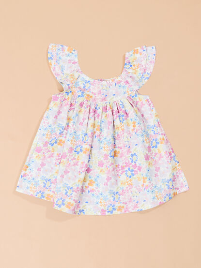 Trina Floral Meadow Toddler Dress - TULLABEE