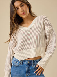 Ophelia Cropped Matte Chenille Sweater - TULLABEE