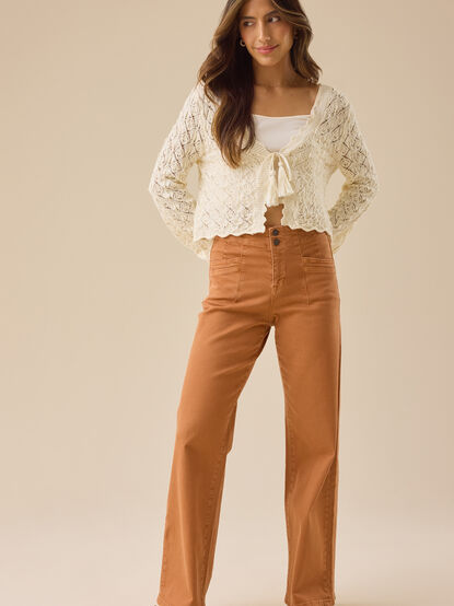 Gabi Double Button Pant - TULLABEE