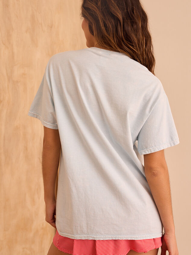 Tropic Mail Oversized Graphic Tee Detail 5 - TULLABEE