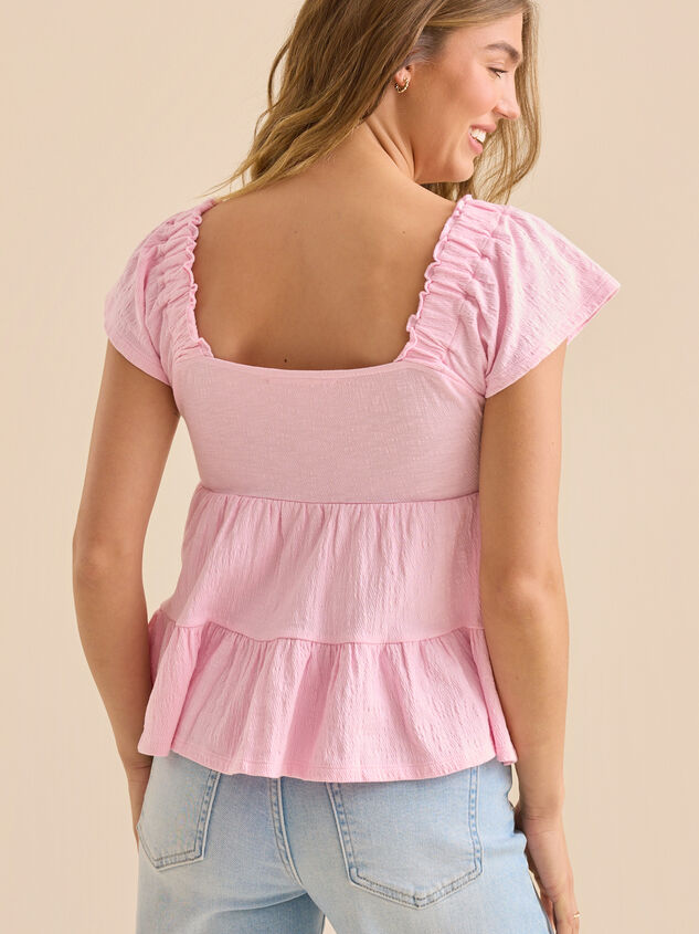 Leylani Tiered Babydoll Top Detail 4 - TULLABEE