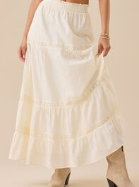 Kait Lace Midi Skirt Detail 2 - TULLABEE