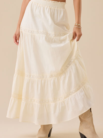 Kait Lace Midi Skirt - TULLABEE