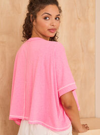 Work It Out Boxy Tee Detail 4 - TULLABEE