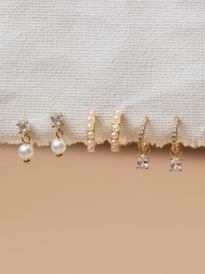 18K Gold Pearl Essentials Set - TULLABEE