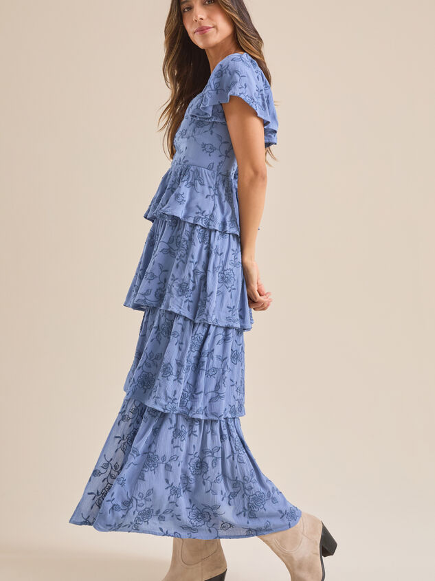 Roxanne Layered Maxi Dress Detail 3 - TULLABEE